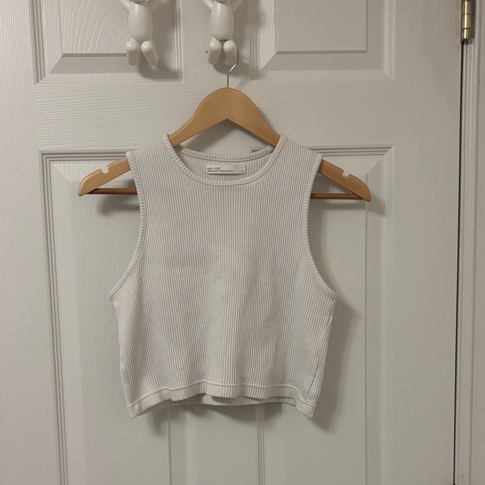OAK + FORT Ribbed Tank Top - Picture 1 of 4